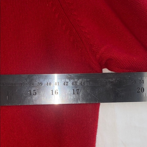 Women's Red Sweater Cashmere Excellent Quality - Picture 7 of 7